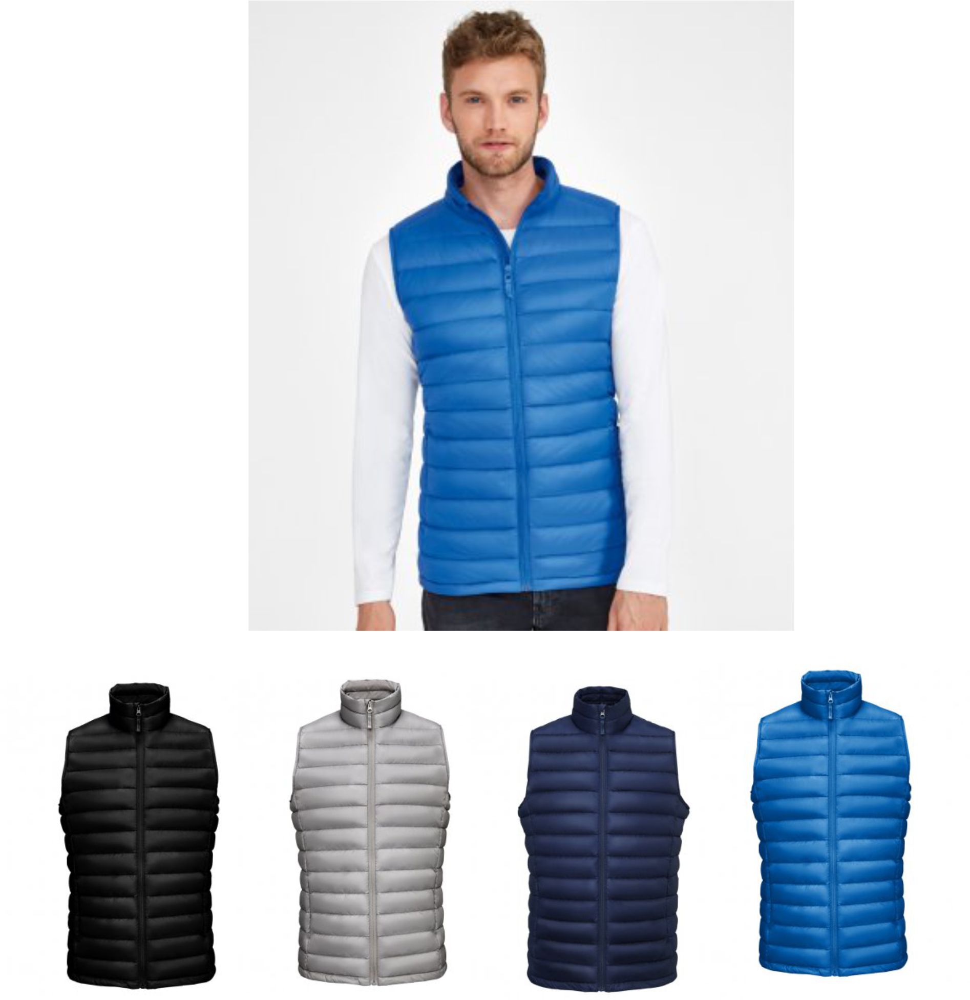 Sol's 02889 Wilson Lightweight Padded Bodywarmer - Click Image to Close